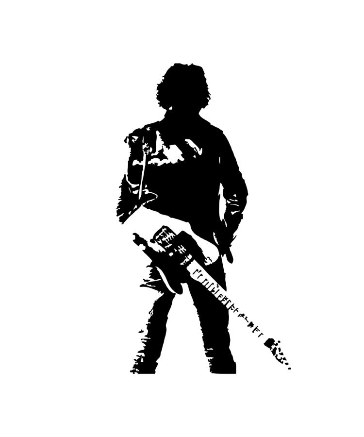 Awesome Guitarist Bruce Springsteen Digital Art by DoFaArt - Fine Art ...