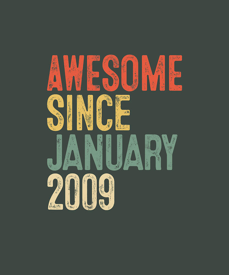 awesome since 2009 t shirt