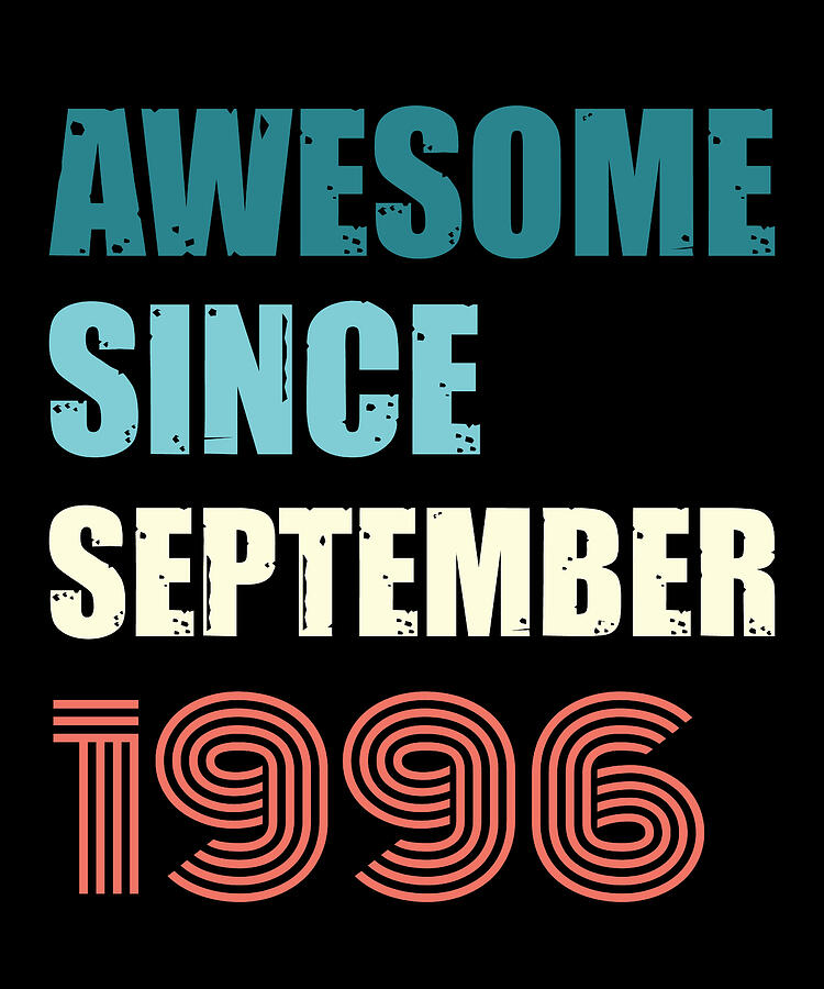 Cool Digital Art - Awesome Since September 1996 Retro Design by Adi