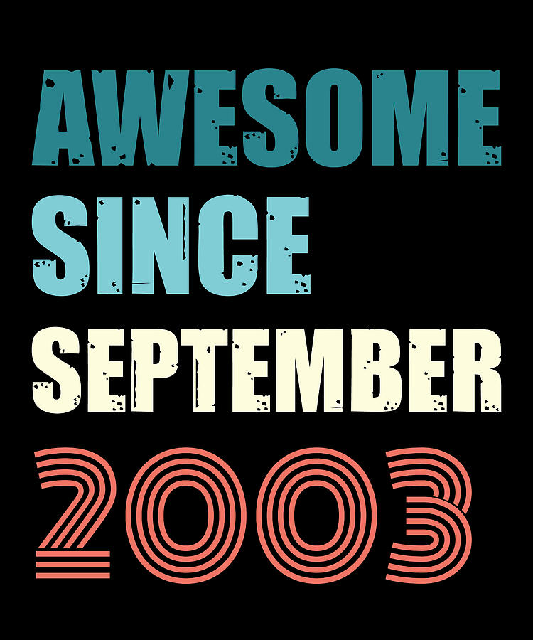Cool Digital Art - Awesome Since September 2003 Retro Design by Adi