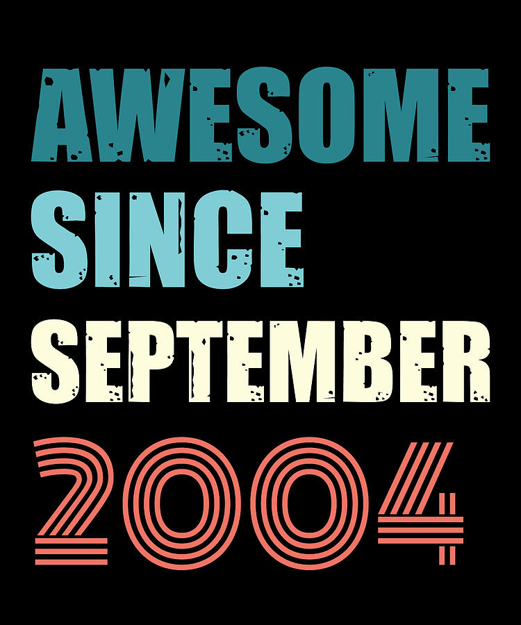 Cool Digital Art - Awesome Since September 2004 Retro Design by Adi
