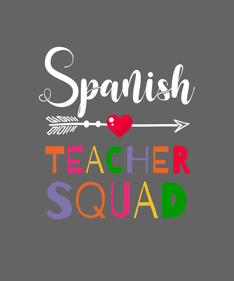 Awesome Spanish Teacher Squad Funny Colleague Tapestry - Textile by ...