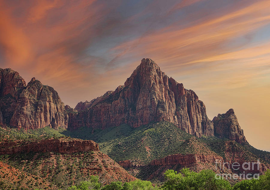Awesome Zion National Park Utah  Photograph by Chuck Kuhn