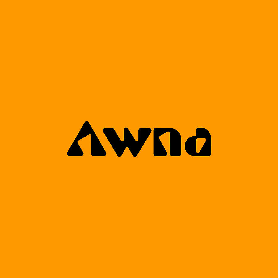 Awna #Awna Digital Art by TintoDesigns