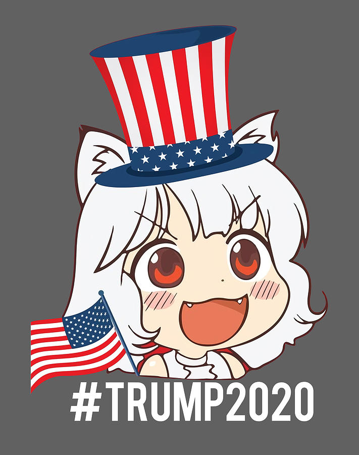 Awoo Trump2020 Trump 2020 Red Animeright Anime Evil Girl Memes Kekistan