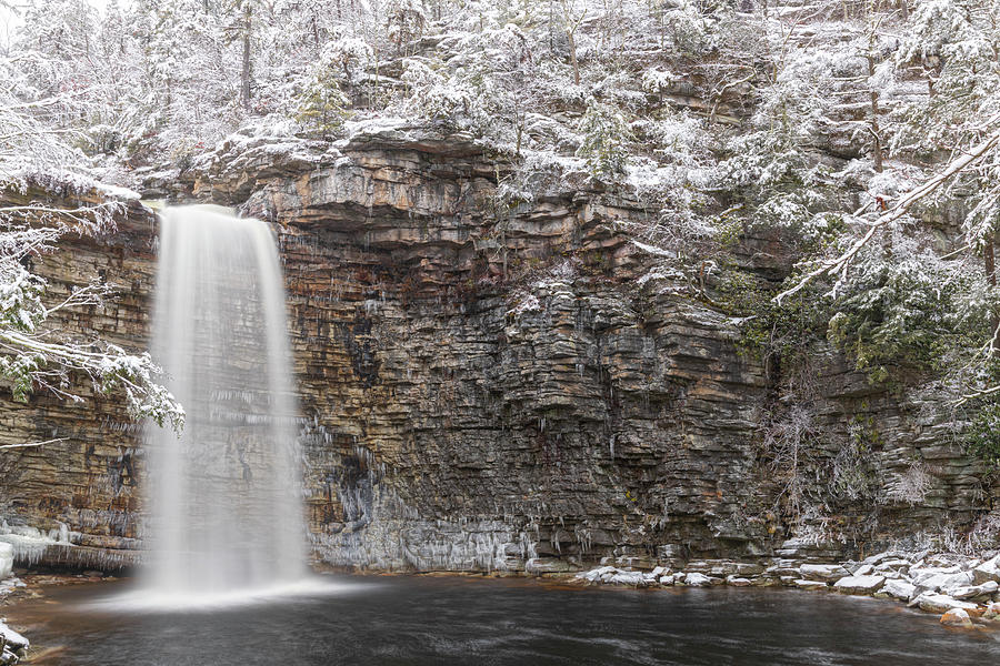 Awosting Falls Winter Serenade Photograph by Angelo Marcialis
