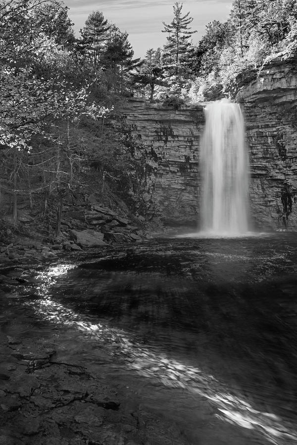 Awosting Waterfalls NY BW Photograph by Susan Candelario