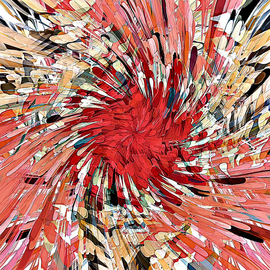 Axial Rose Splash Digital Art by David Manlove