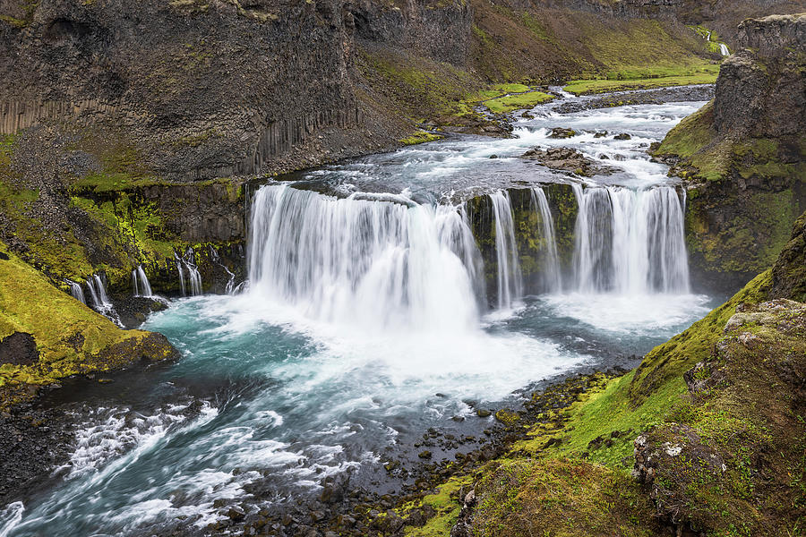 Axlarfoss Waterfall 2 Photograph by Rick Strobaugh