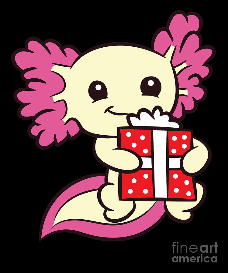 Axolotl Christmas Cute Axolotl Owner Axolotl Digital Art by EQ Designs -  Fine Art America