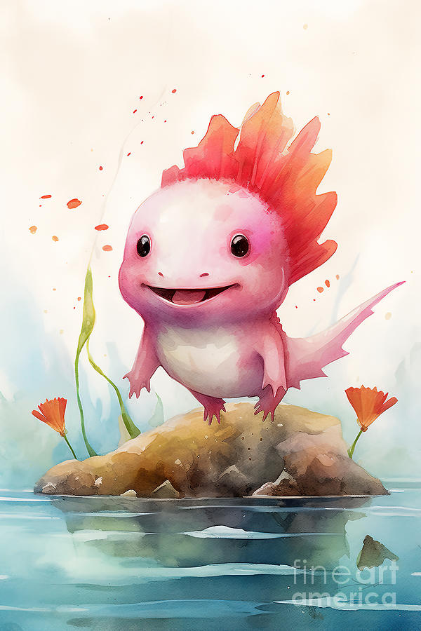 Axolotl Digital Art by Joaquin Reza - Fine Art America