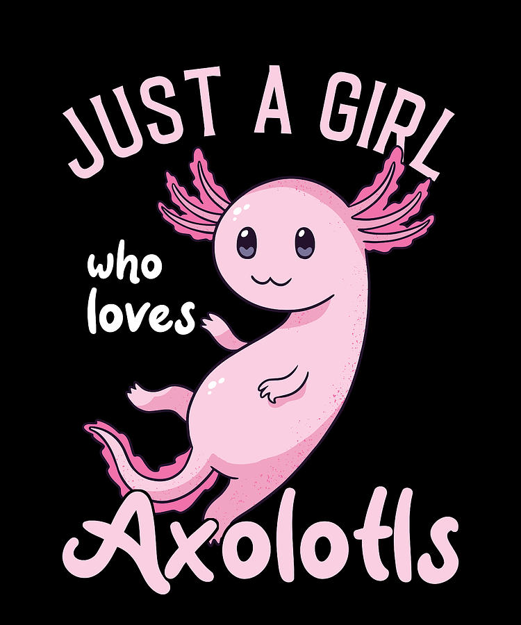 Christmas Digital Art - Axolotl - Just a girl who loves Axolotls by Metallove
