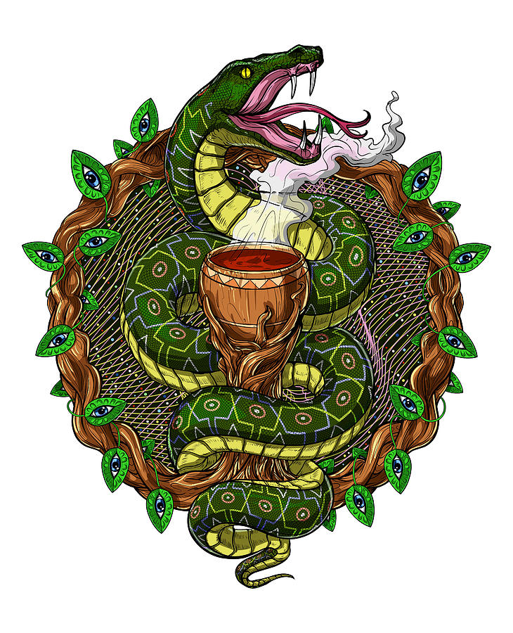Ayahuasca Snake Digital Art by Nikolay Todorov - Pixels