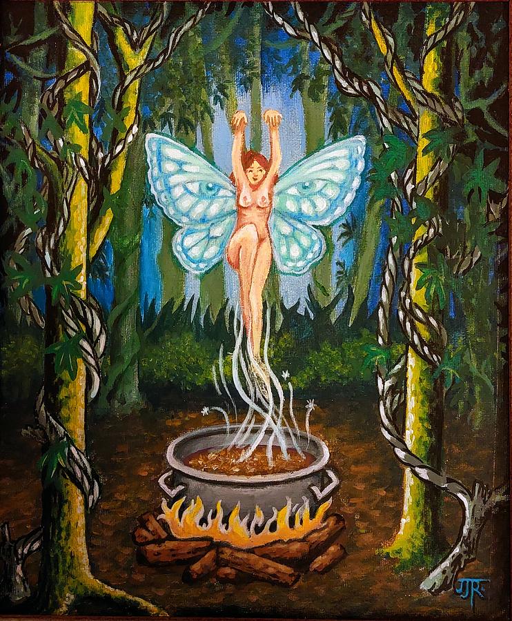 Ayahuasca Spirit Rising Painting by James RODERICK