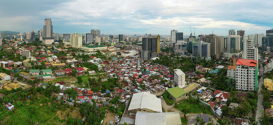 Ayala Business Park And It Park Skyline Panoramic Photograph