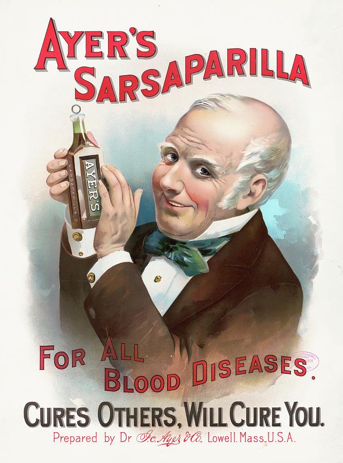 Ayers Sarsaparilla - 1891 Mixed Media by Knapp and Co - Fine Art America