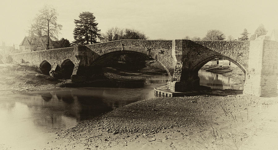 Bridge Photograph - Sepia Aylesford Bridge Kent UK Pano by John Gilham Bridge Photograph - Sepia Aylesford Bridge Kent UK Pano by John Gilham