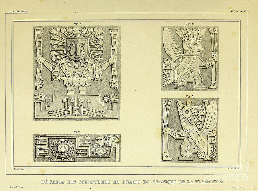 Aymara Temple details 1844 u1 Photograph by Historic illustrations Aymara Temple details 1844 u1 Photograph by Historic illustrations