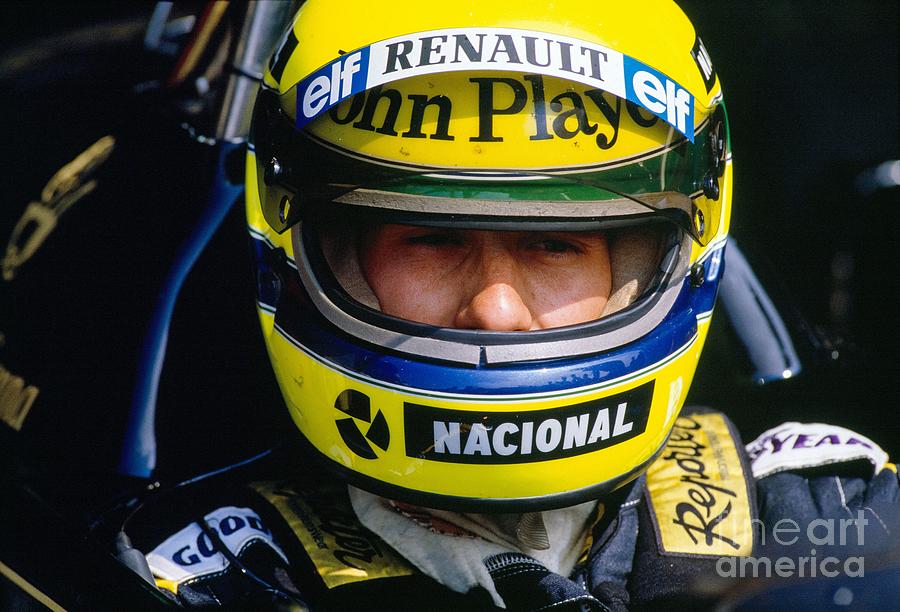 Ayrton Senna. 1986 San Marino Grand Prix Photograph by Oleg Konin