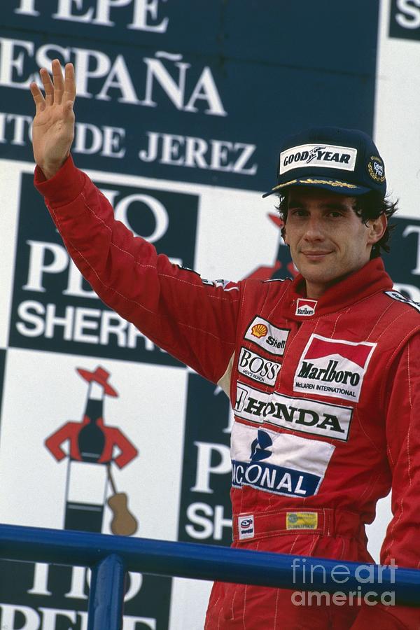 Ayrton Senna. 1989 Spanish Grand Prix Winner Photograph by Oleg Konin