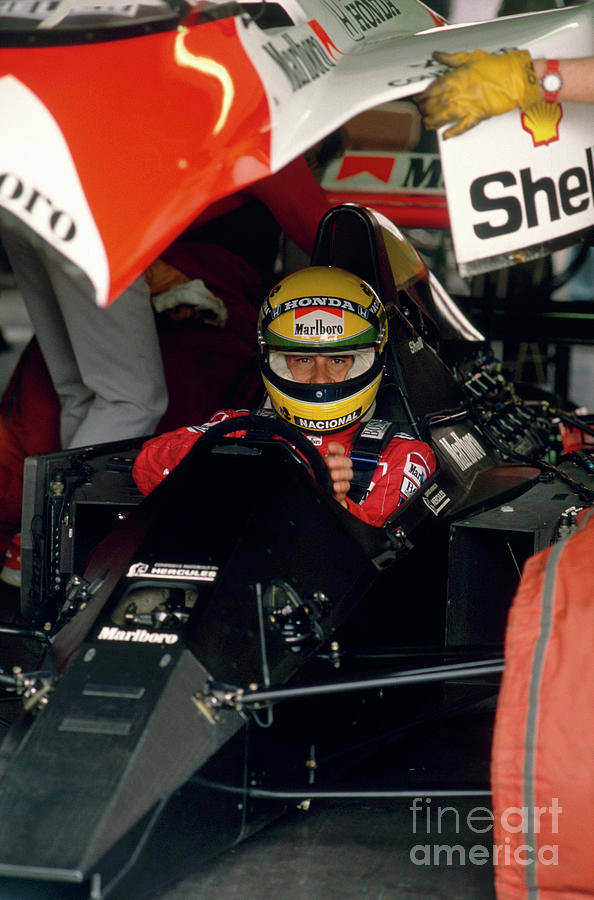 Ayrton Senna. 1990 Italian Grand Prix Photograph by Oleg Konin