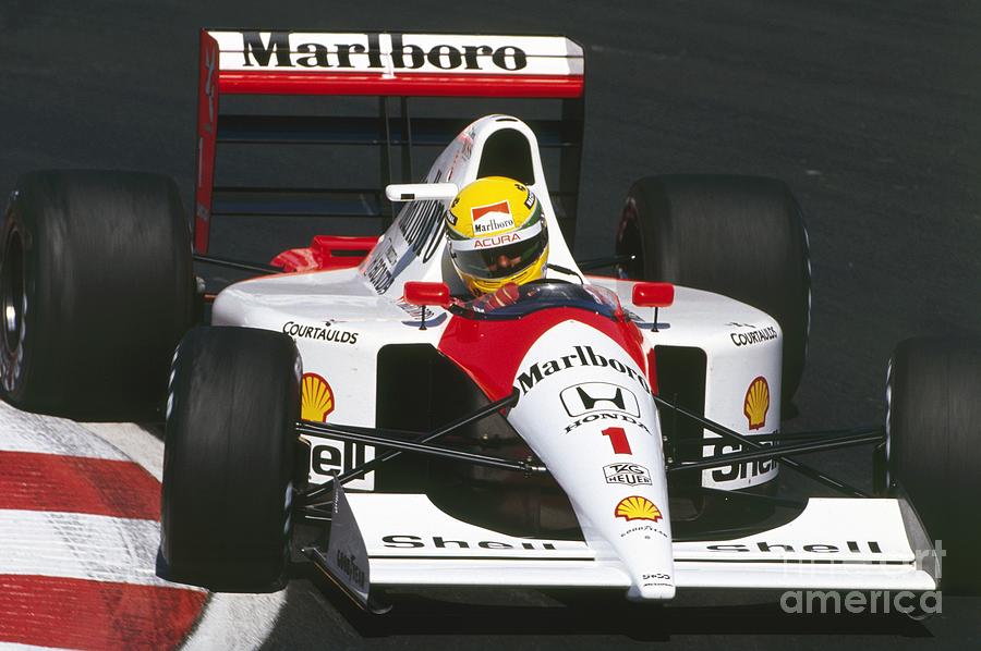 Ayrton Senna. 1991 Canadian Grand Prix Photograph by Oleg Konin
