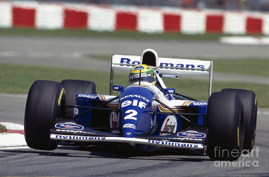Ayrton Senna. 1994 San Marino Grand Prix  Photograph by Oleg Konin