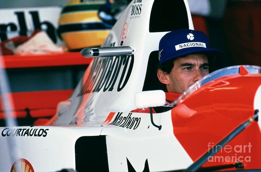 Ayrton Senna. Marlboro McLaren. 1993 Photograph by Oleg Konin