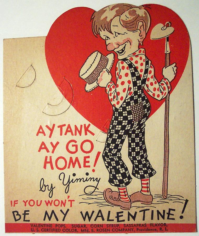 Vintage Valentine Card, Business Valentine's Day Cards