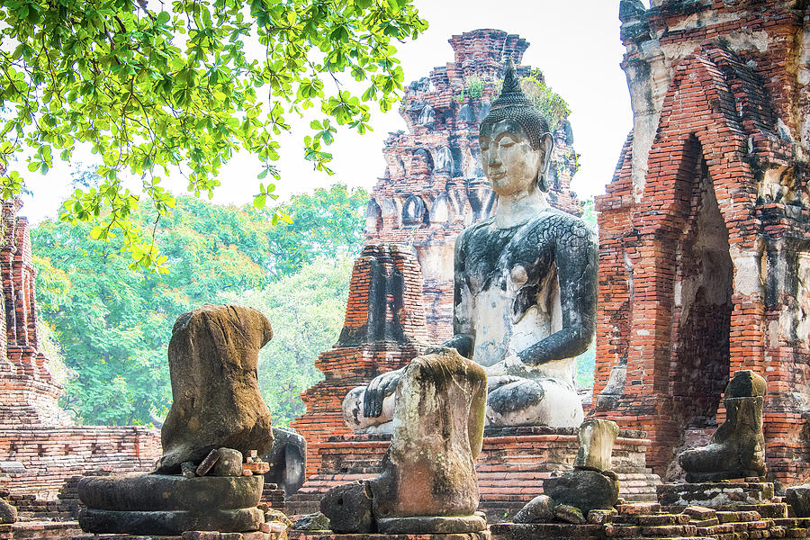 Southeast Asia Photograph - Ayutthaya Temple by Marla Brown