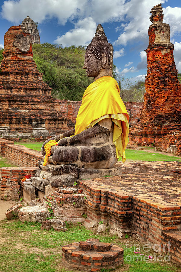 Buddha Photograph - Ayutthaya Thai Buddha by Adrian Evans