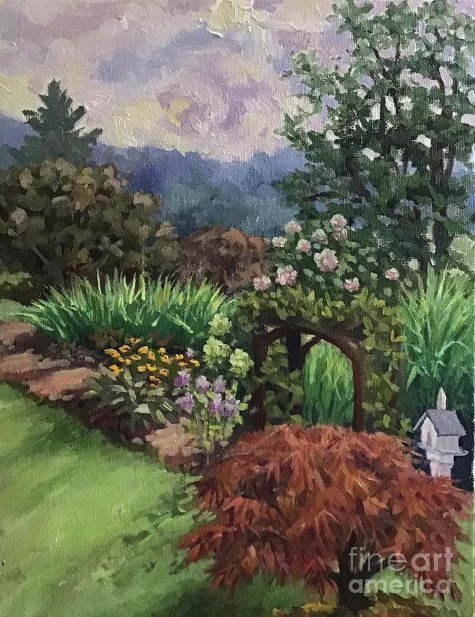 Azalea Garden Painting by Anne Marie Brown