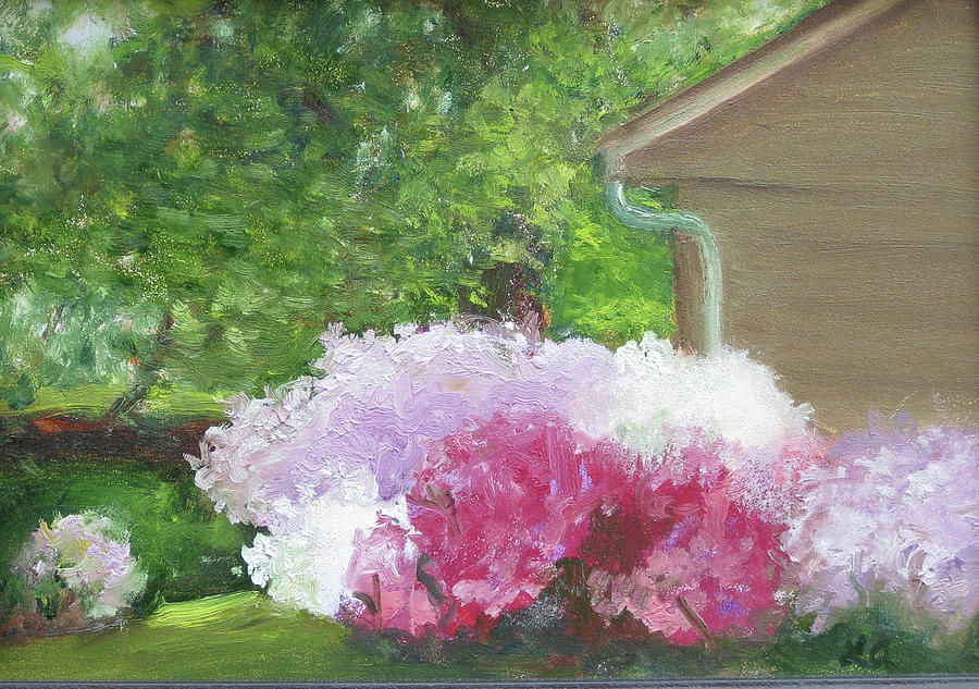 Azalea Morning Painting by Linda Anderson