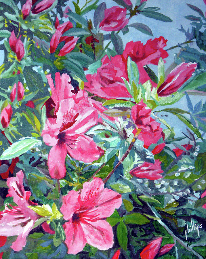 Azaleas Painting by James H Phillips - Fine Art America