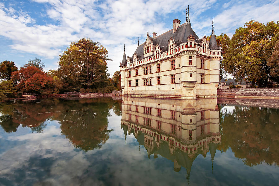 Castle Photograph - Azay le Rideau / Loire Valley by Barry O Carroll