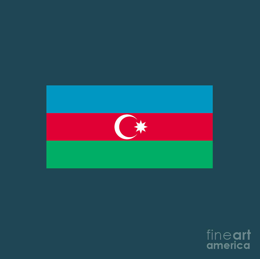 Flag Digital Art - Azerbaijan Flag by Frederick Holiday