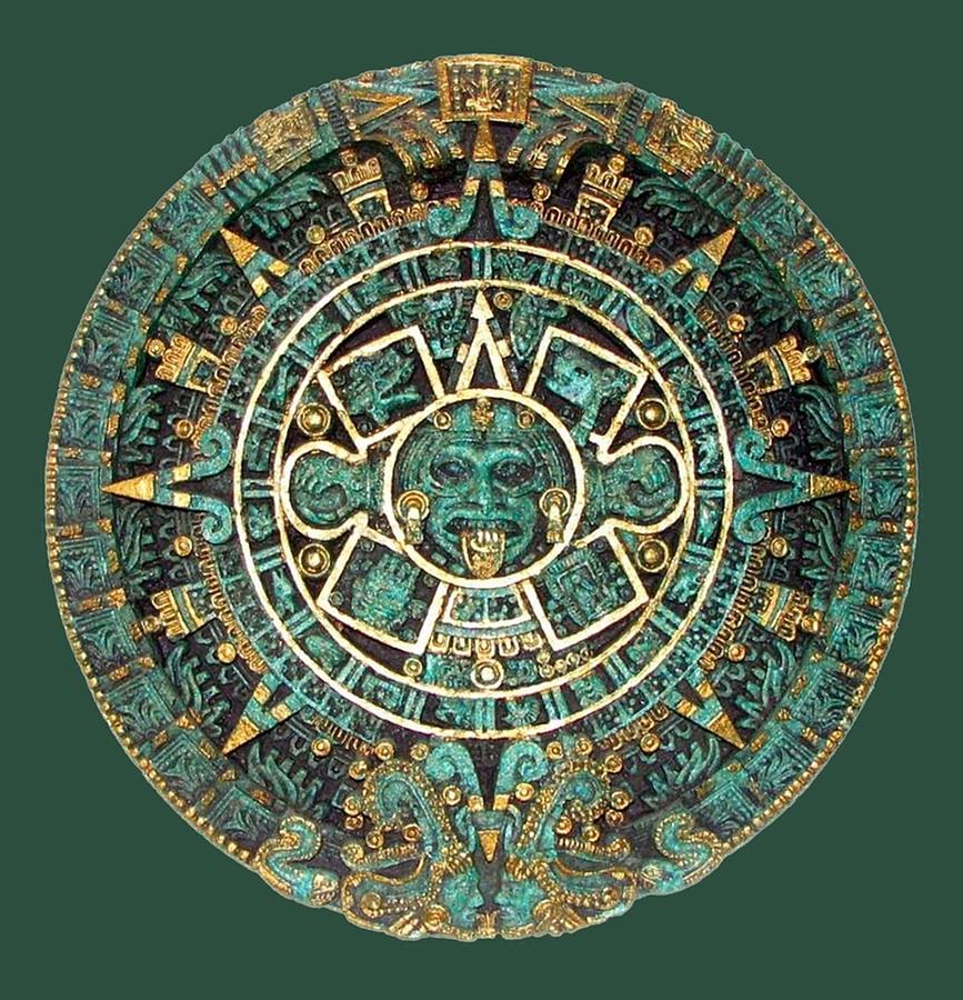 AZTEC Calendar In Colour Poster Digital Art by Joshua Williams Fine