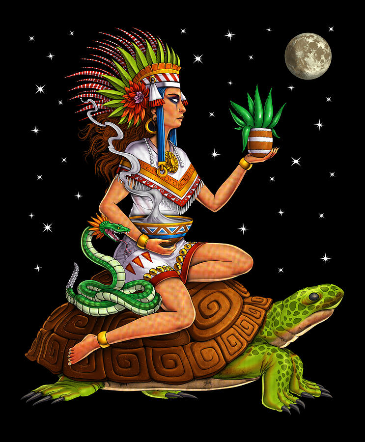 Aztec Goddess Mayahuel Digital Art by Nikolay Todorov - Fine Art America