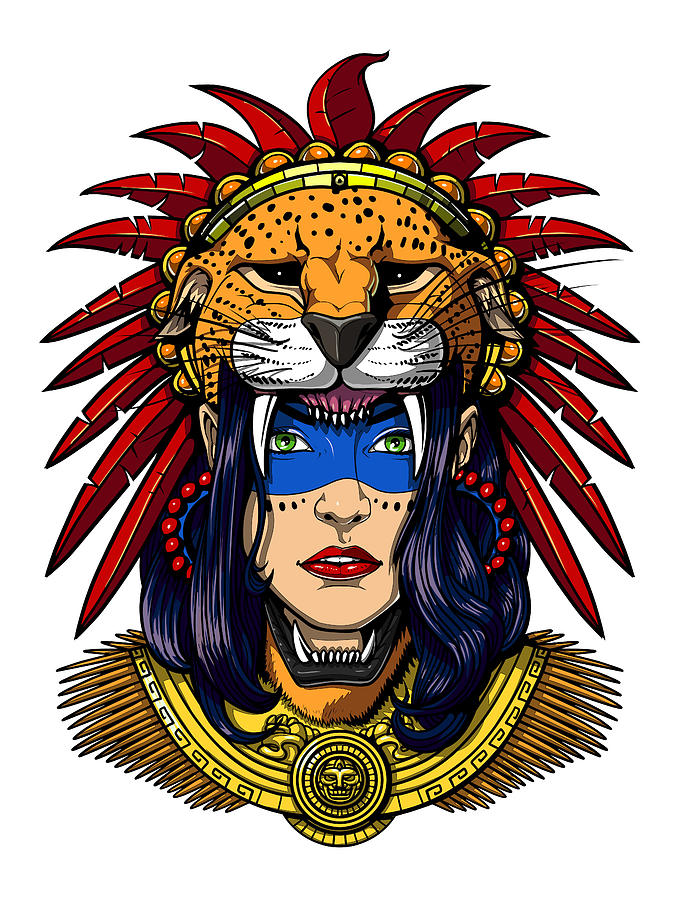 Aztec Jaguar Warrior Digital Art by Nikolay Todorov Pixels