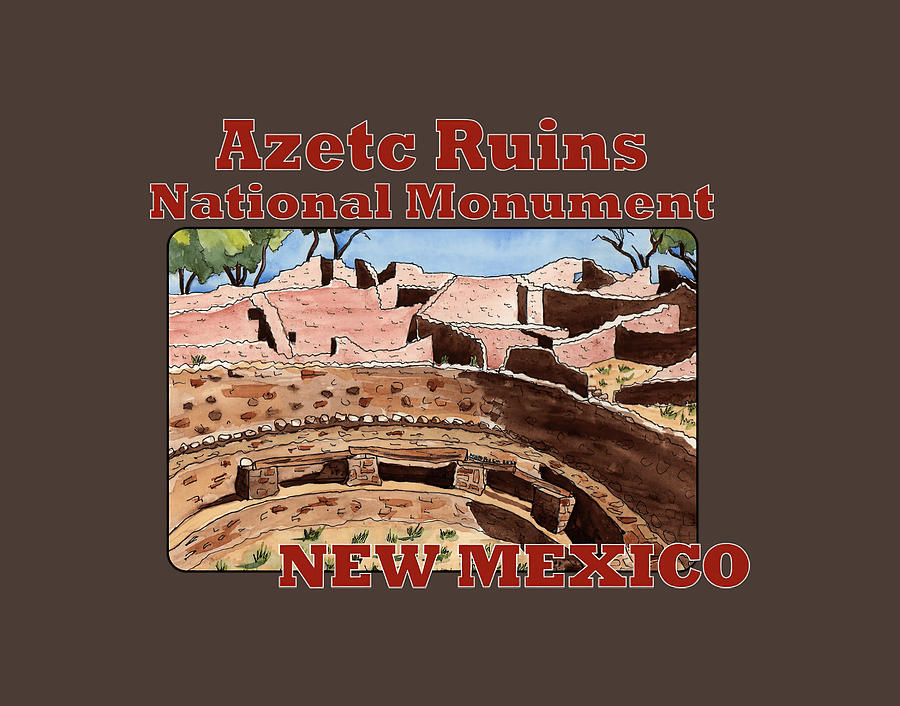 Aztec Ruins National Monument New Mexico Tapestry - Textile by Reynolds Ian  Fine Art America