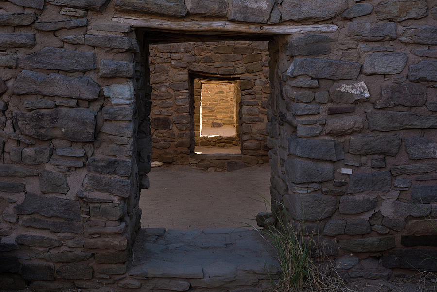 Brick Photograph - Aztec Ruins Portal by Steve Gadomski