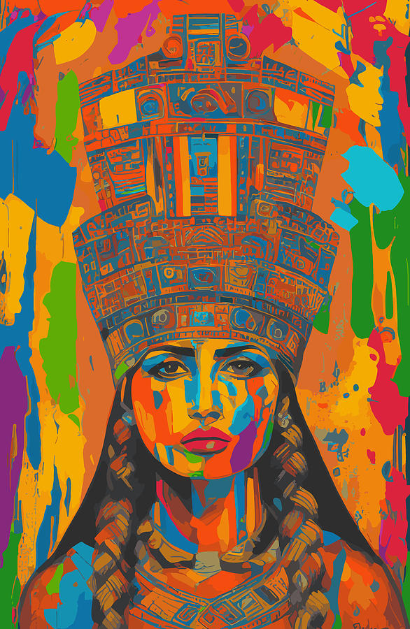 Aztec Woman Art Digital Art By Sachithra Munasinghe Fine Art America