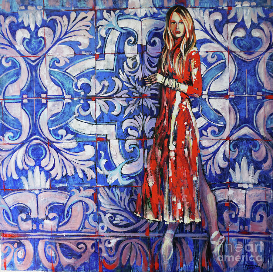 Azulejo Painting by Anastasija Kraineva