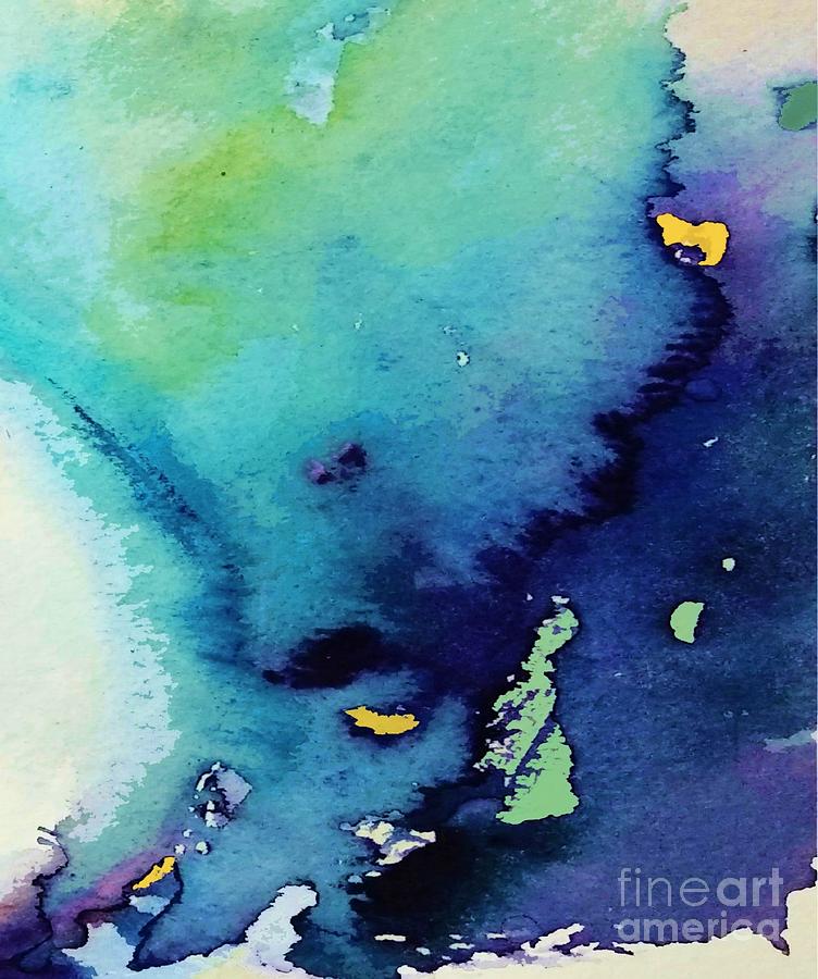Azure Blue #02 Painting by Vesna Antic