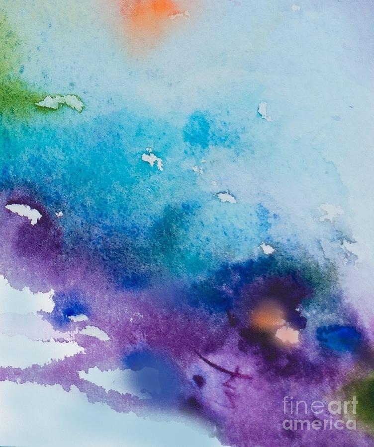 Azure Sea - abstract Painting by Vesna Antic