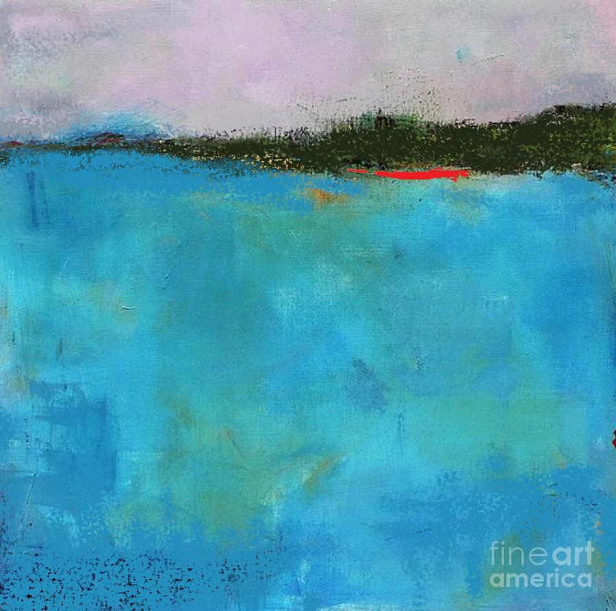 Azure Sea -  painting  Painting by Vesna Antic
