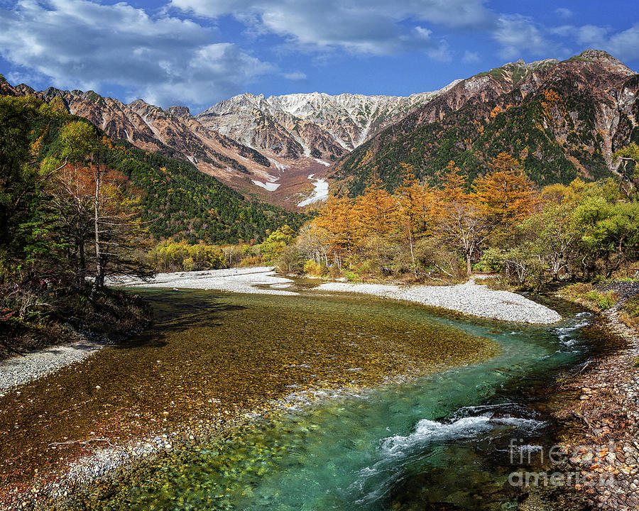 Azusa River and Hida Mountains Japan II Photograph by Karen Jorstad ...