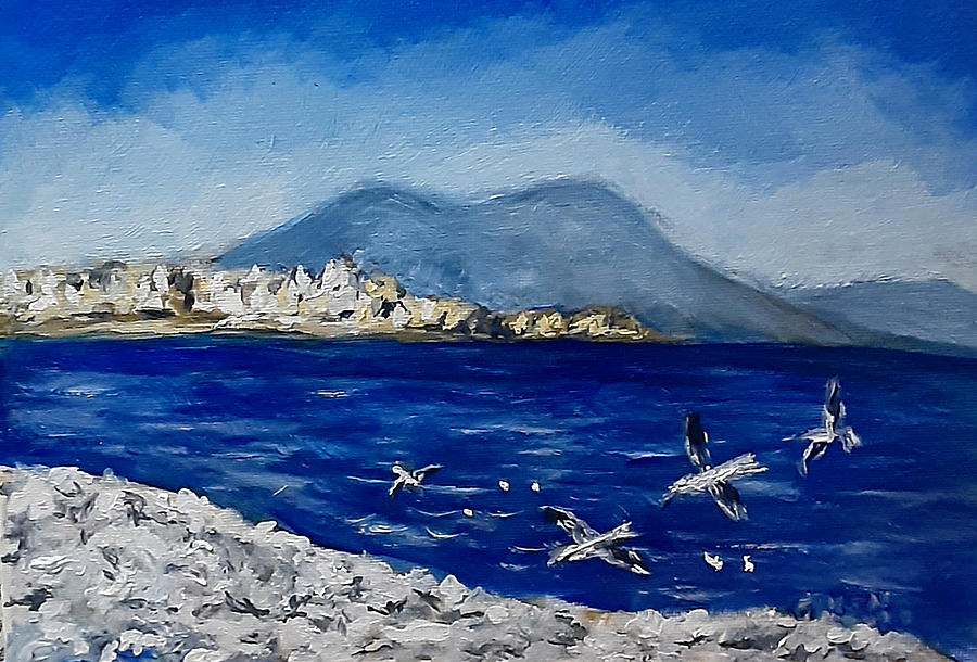 Azzurro Painting by Clyde J Kell