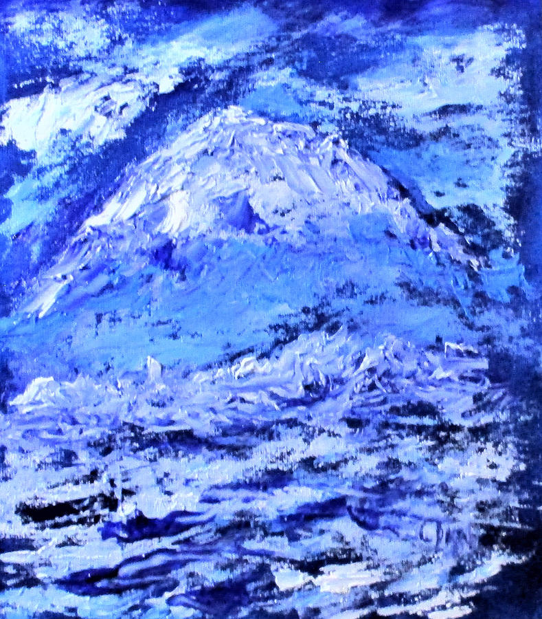 Azzurro Vesuvio Painting by Clyde J Kell