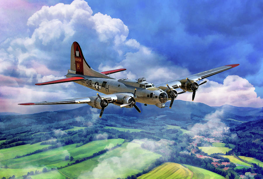 B-17 Flying Fortress Painting by Christopher Arndt